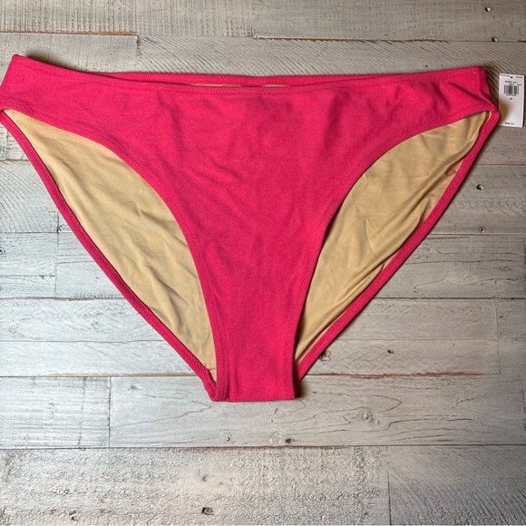 Old Navy Women’s Low-Rise Terry Classic Bikini Swim Bottoms Pink Size 3X - Picture 2 of 13
